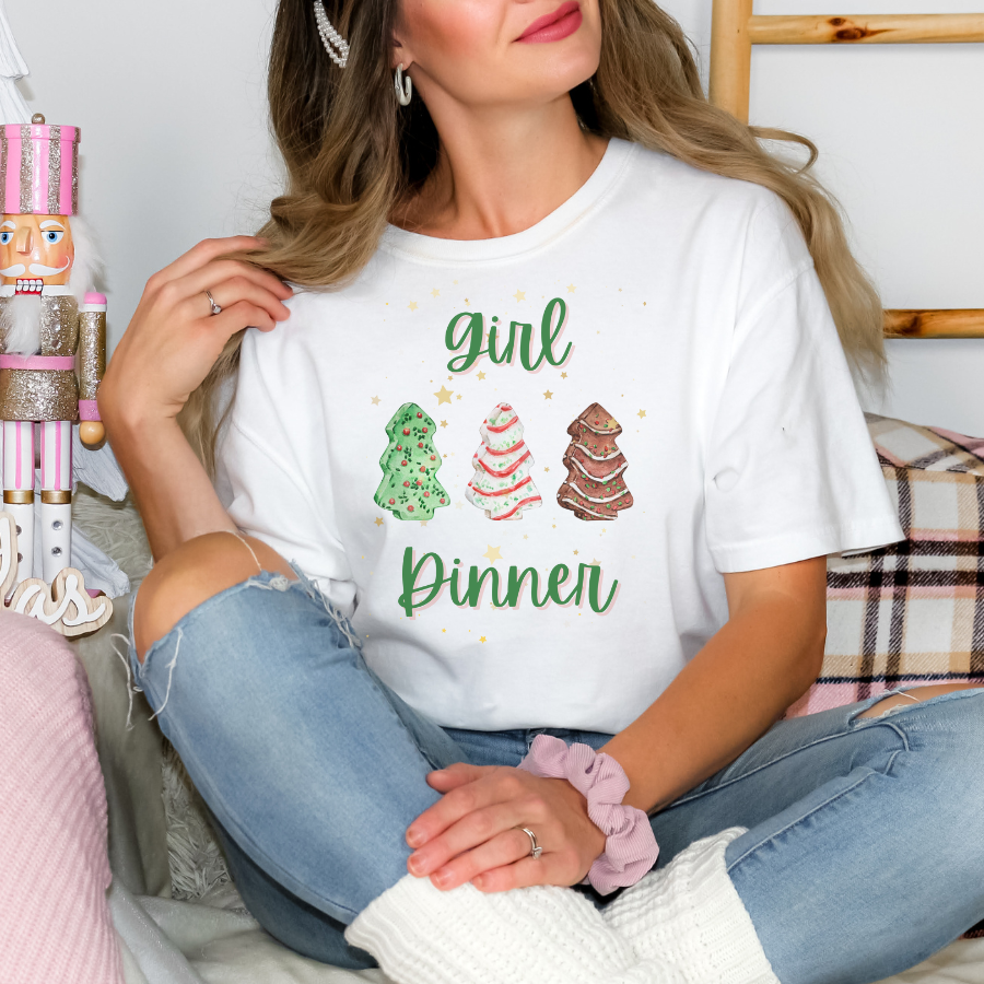 "Girl Dinner" Holiday - Comfort Colors T-Shirt